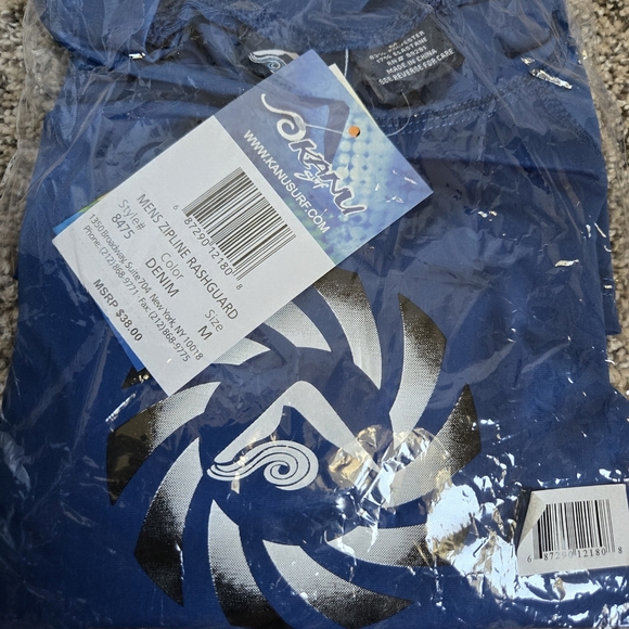 Kanu Surf Men's Ocean Blue Swim Shirt - Picture 3 of 3